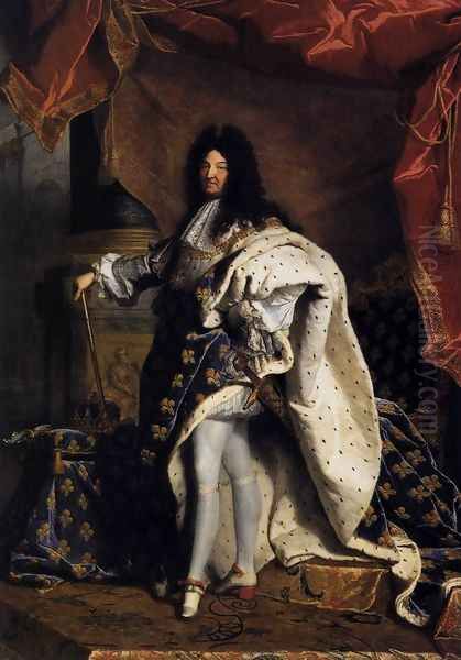 Portrait of Louis XIV 1701 Oil Painting by Hyacinthe Rigaud