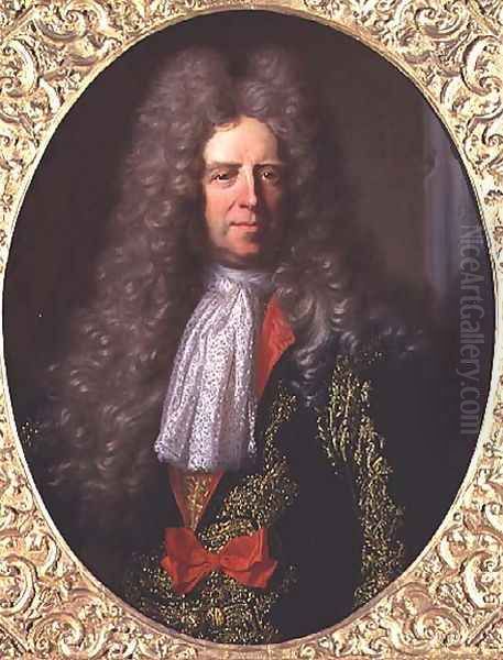 Count Ferdinand Bonaventura Harrach 1636-1706, Chief Steward to King Leopold I of Hungary 1640-1705, 1698 Oil Painting by Hyacinthe Rigaud