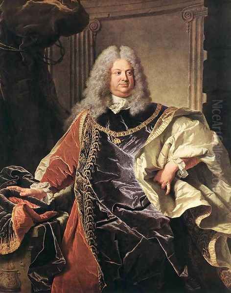 Portait of Count Sinzendorf 1712 Oil Painting by Hyacinthe Rigaud