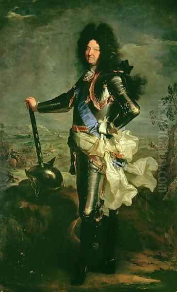 Portrait of Louis XIV 1638-1715 Oil Painting by Hyacinthe Rigaud