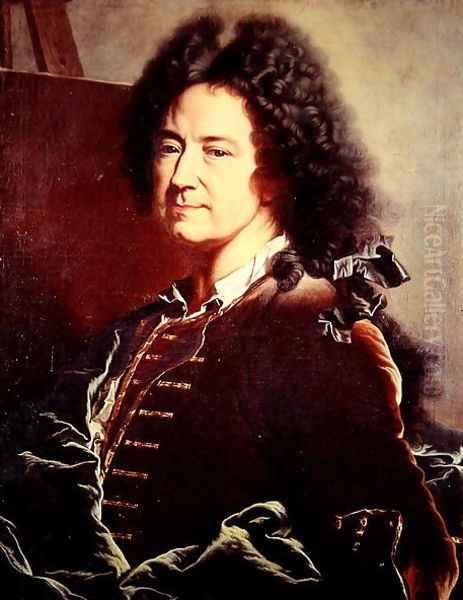 Self Portrait Oil Painting by Hyacinthe Rigaud