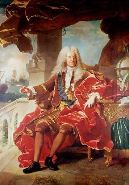 Portrait of Samuel Bernard Oil Painting by Hyacinthe Rigaud