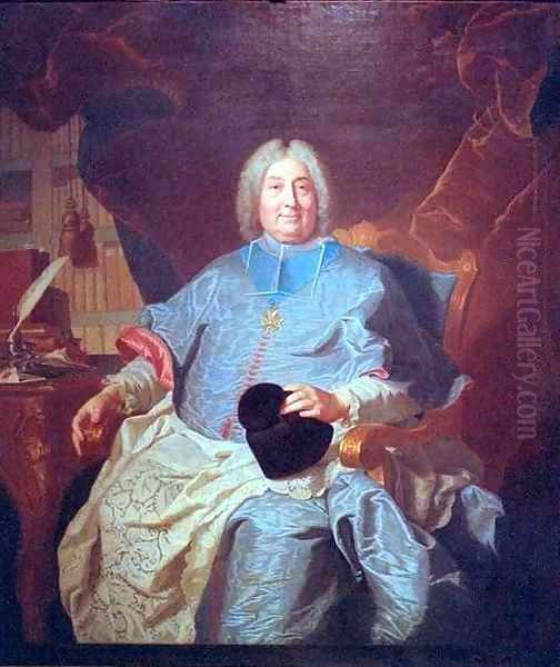 Chas Gaspard Guillaume de Vintimille du Luc Archbishop of Paris Oil Painting by Hyacinthe Rigaud