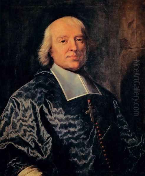 Portrait of Jacques-Benigne Bossuet Oil Painting by Hyacinthe Rigaud