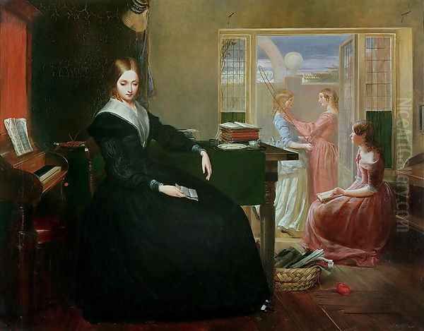 The Governess, 1844 Oil Painting by Richard Redgrave