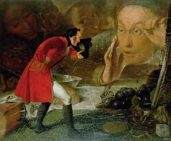 Gulliver Exhibited to the Brobdingnag Farmer Oil Painting by Richard Redgrave