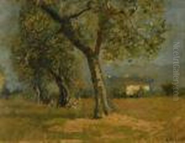 Alberi Oil Painting by Carlo Passigli