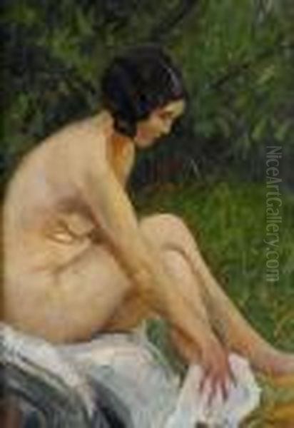 Nudo Oil Painting by Carlo Passigli