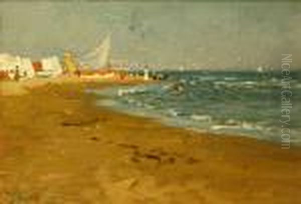 Spiaggia Oil Painting by Carlo Passigli