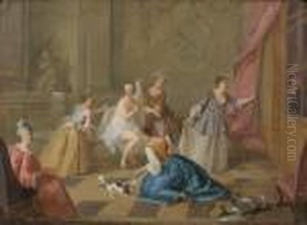 Le Plaisir De L'ete Oil Painting by Jean-Baptiste Joseph Pater