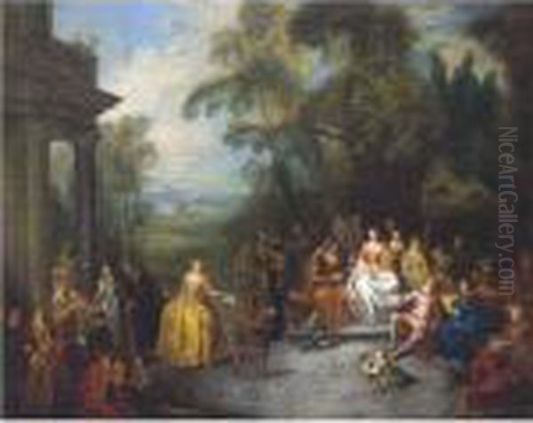 Fete Champetre Oil Painting by Jean-Baptiste Joseph Pater