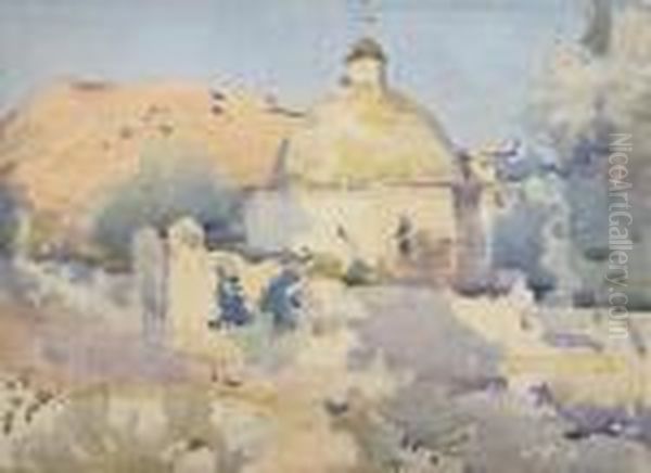 Church, Corsica Oil Painting by James Paterson