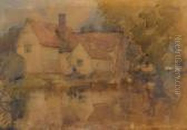 Willy Lott's Cottage Oil Painting by James Paterson