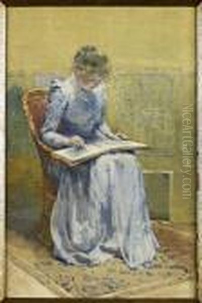 The Sketch-book Oil Painting by James Paterson