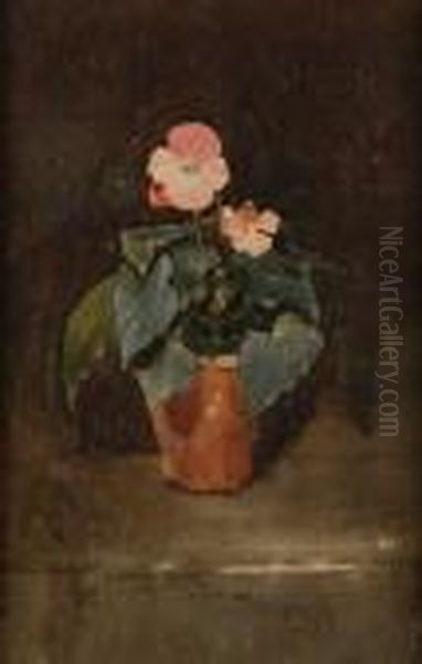 Tuberous Begonia Oil Painting by James Paterson