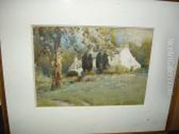 Glencairn Farmhouse Oil Painting by James Paterson