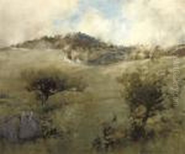 Hillside, Moniaive Oil Painting by James Paterson