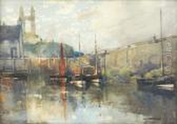 The Harbour, St Andrews Oil Painting by James Paterson