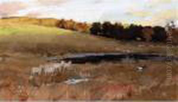 Landscape At Moniave Oil Painting by James Paterson