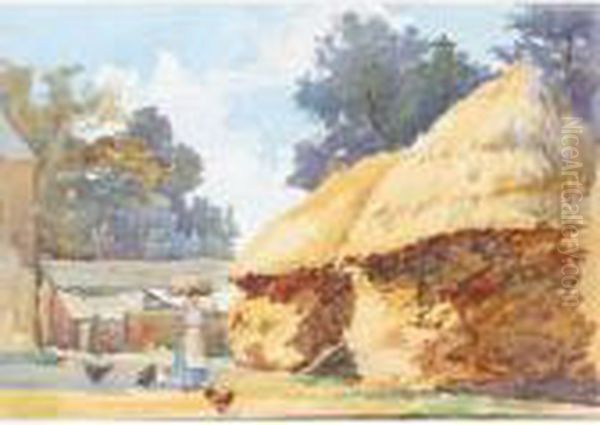 The Haystacks Oil Painting by James Paterson