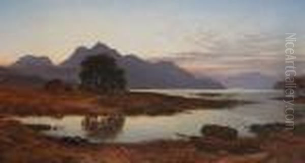 (apparently) Loch In Daal, Skye Oil Painting by Waller Hugh Paton