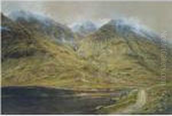 Glencoe Oil Painting by Waller Hugh Paton