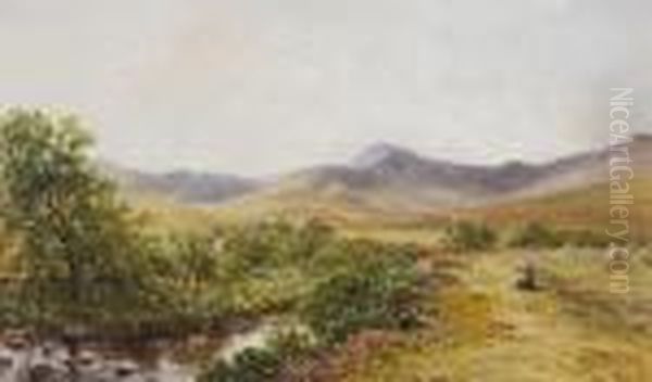 Glen Cloy Arran Oil Painting by Waller Hugh Paton