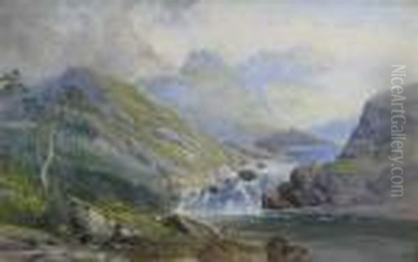 Highland River Oil Painting by Waller Hugh Paton