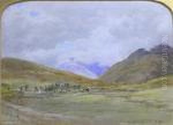 Mist On Ben Doran, Tyndrum Oil Painting by Waller Hugh Paton