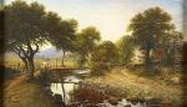 Summer Evening, Penlester, Arran Oil Painting by Waller Hugh Paton