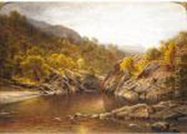 The Black Pool, Killiecrankie Oil Painting by Waller Hugh Paton