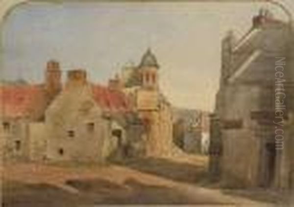 Old Town House, Inverkeithing Oil Painting by Waller Hugh Paton