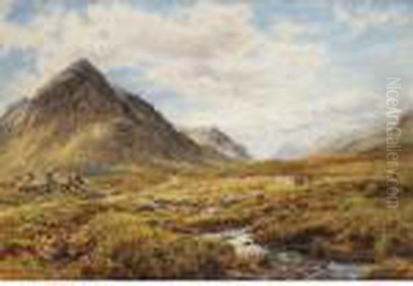 King's House, Glencoe Oil Painting by Waller Hugh Paton