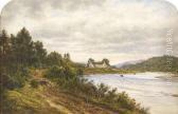 Moulinearn On The Tummel Oil Painting by Waller Hugh Paton