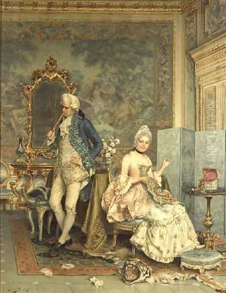 The Quarrel Oil Painting by Arturo Ricci