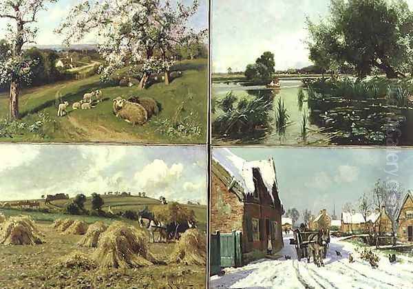 The Four Seasons Oil Painting by Arthur Walker Redgate