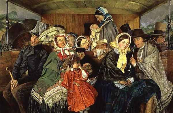 To Brighton and Back for Three and Sixpence, 1859 Oil Painting by Charles Rossiter