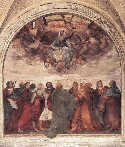 Assumption of the Viorgin Oil Painting by Fiorentino Rosso