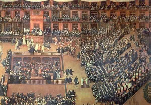 Auto de Fe in the Plaza Mayor, Madrid, 30 June 1680 Oil Painting by Francisco Rizi