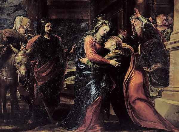 The Visitation Oil Painting by Francisco Rizi