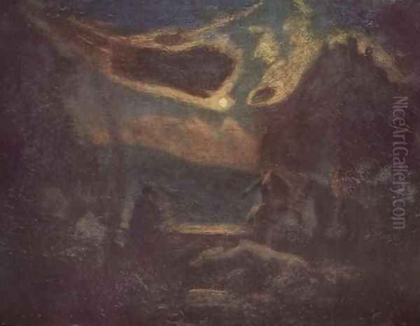 Macbeth and the Witches Oil Painting by Albert Pinkham Ryder