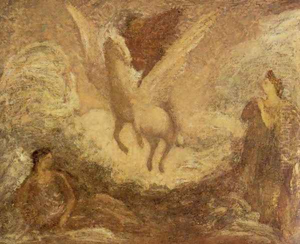 Pegasus Oil Painting by Albert Pinkham Ryder