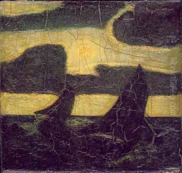 Moonlight Marine Oil Painting by Albert Pinkham Ryder