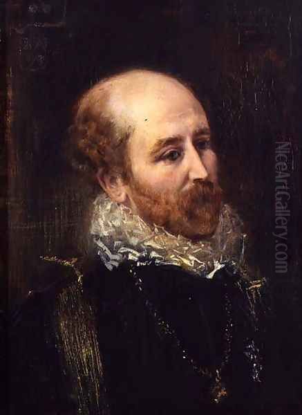 Portrait of Henry Francis Makins in Fancy Dress Oil Painting by Anton Romako