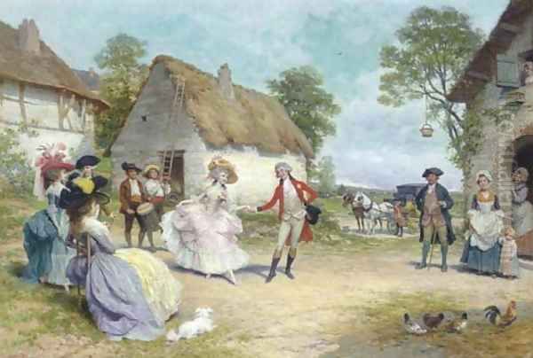 The Country Dance Oil Painting by Lucius Rossi