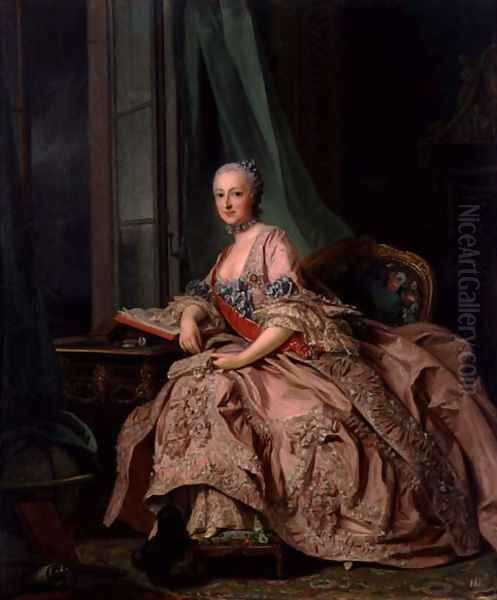 Anastasia Ivanovna, Countess of Hessen-Homberg, Princess Trubetskoy, 1757 Oil Painting by Alexander Roslin