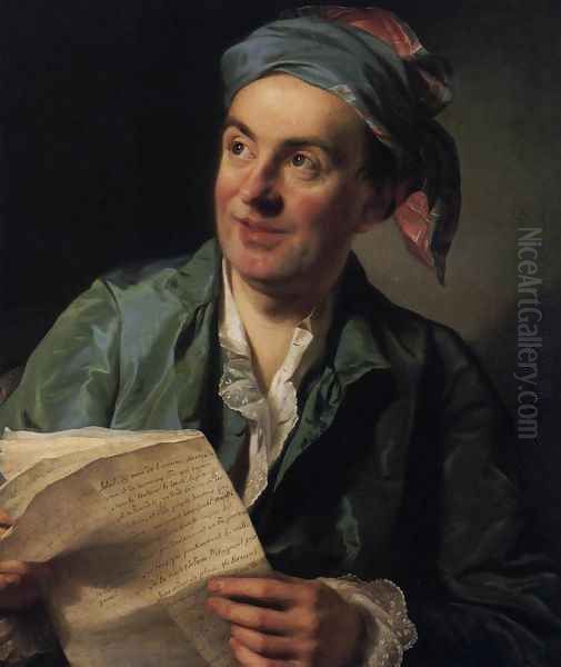 Jean-Francois Marmontel 1767 Oil Painting by Alexander Roslin