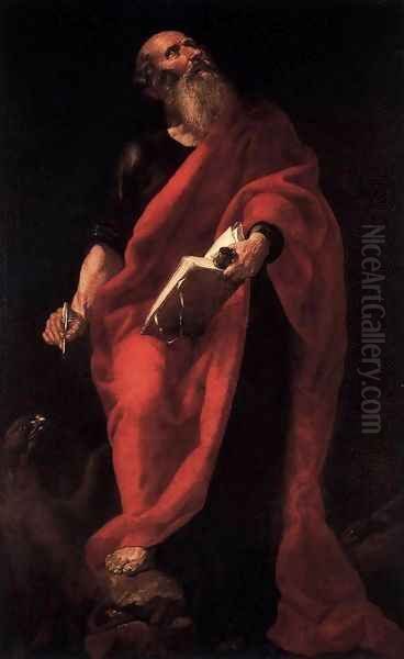 St John the Evangelist Oil Painting by Juan Ribalta