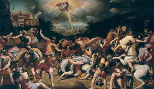 The Conversion of St. Paul Oil Painting by Francesco de' Rossi