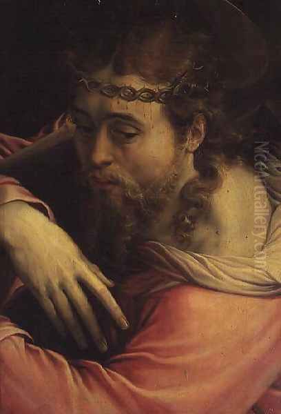 Christ Carrying the Cross, 1540-45 Oil Painting by Francesco de' Rossi